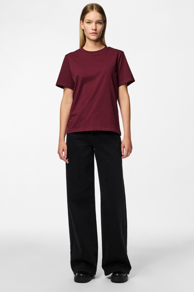PCRIA SS SOLID TEE JRS NOOS BC 17140802 TAWNY PORT
